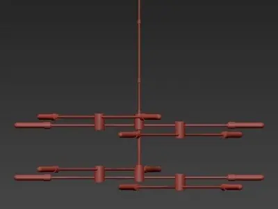 Kinetic Chandelier Collection 3D model