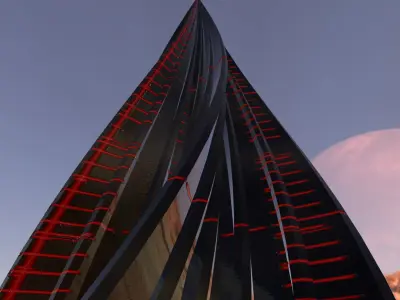 Alien Pyramid 3D model