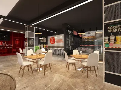Restaurant Interior 3D model