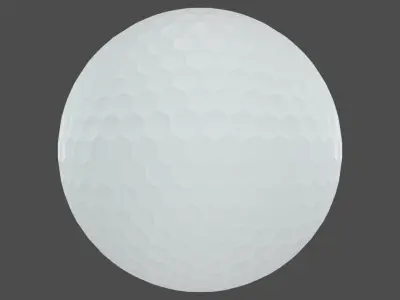 Golf ball 3d model Low-poly 3D model