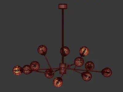 Dallas Chandelier 3D model
