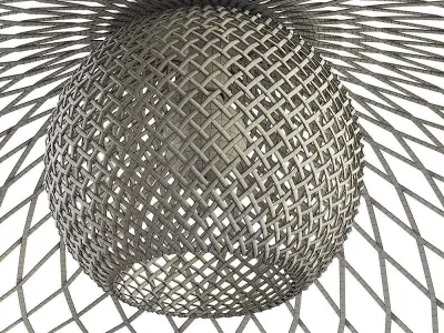Aliexpress modern rattan chandelier 3D model