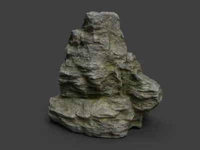Rock 3-3 Low-poly 3D model
