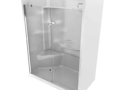 Maax Reveal 71 Pivot Shower Door cabin box 3D model