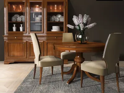 Selva Dining room set 03 3D model