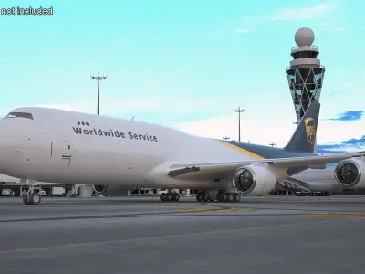  Boeing 747 UPS Cargo Airplane 