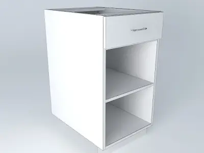 B0D1D cabinet with shelf Free 3D model