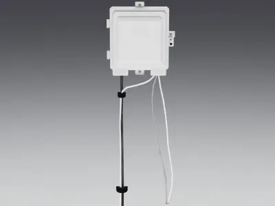 Network Interface Box Low-poly 3D model