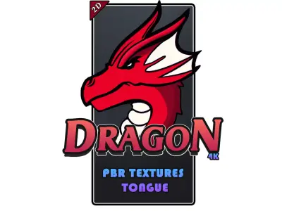 DRAGON PBR Tongue Texture