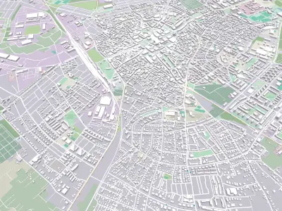 Cityscape Kecskemet Hungary 3D model