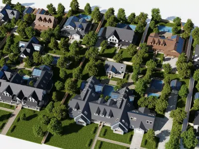 Modular Classic Style American Large 10 House pack