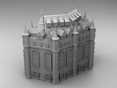 Great castle 3D print model