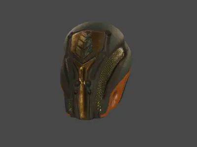 Sci-fi Helmet  Low-poly 3D model purchase