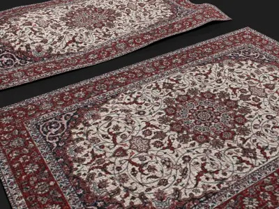 Persian Carpet Design Two Low-poly 3D model