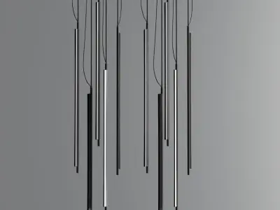 Modern Led Suspension Collection 3D model