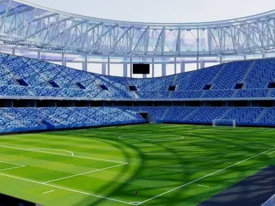 Nizhny Novgorod Stadium - Russia 3D model