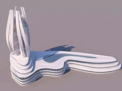 0085 - Organic Skyscraper 3D model