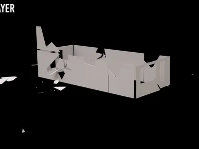 Ruined Villa 3D model