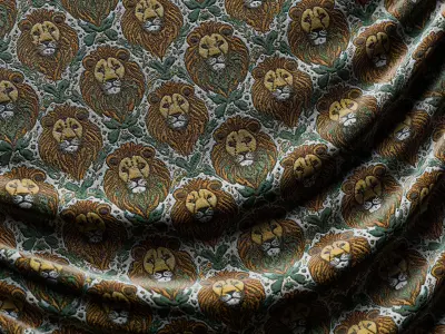 Lions Cloth Material - Texture Pack - Material Pack  Texture