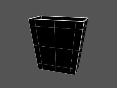 Windows 98 System Rubbish Bin Icon v1 001 Low-poly 3D model