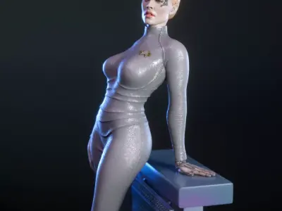 Seven of Nine from Star Trek Voyager 3D print model