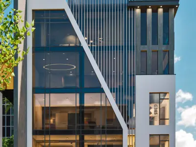 Modern Commercial Office Building 3D model