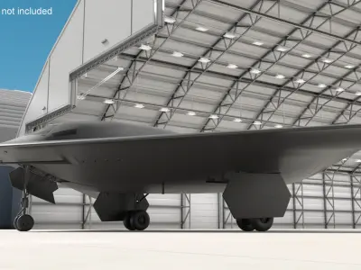  B-21 Stealth Bomber Black 