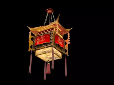 Chinese Palace Lantern  3D model 6