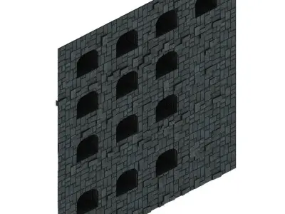 Game Underground - palace - walls 03 3D model