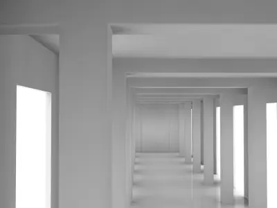 Modern Empty Tunnel 3D model