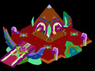 Heterogeneous - Architecture - Pyramid 02 3D model
