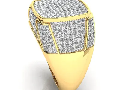 25 BIG-Mens ring 3D Model Pack