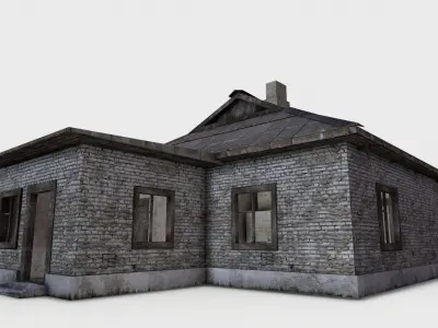 3D  Old House 07 Low-poly 3D model
