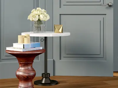 Wall molding Boiserie classic panels with door Low-poly 3D model