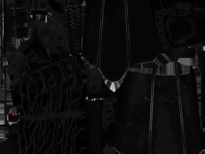 Piloto imperial negro star wars 3D model