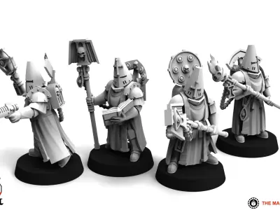 Feudal Guard - Battle Priests 3D print model