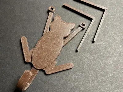 Kitten Door Hook Free 3D print model