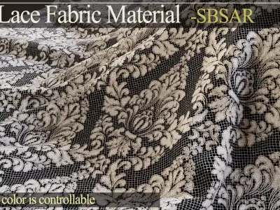 35 Lace Fabric Material -SBSAR Texture