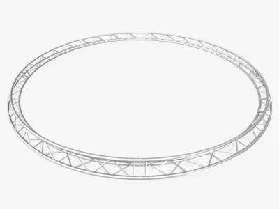 Circle Triangular Truss Full diameter 600cm 3D print model