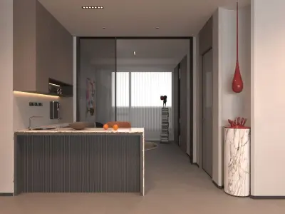 Living room 3D model 143