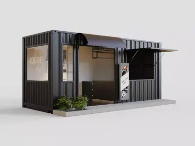Container Cafe 2 3D model
