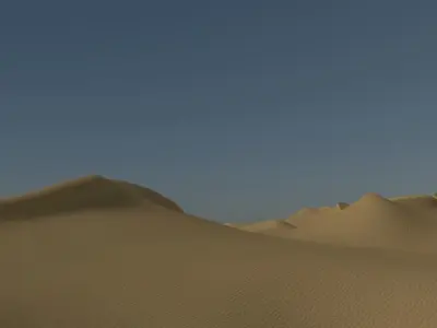 Desert Sand Dunes 3D model