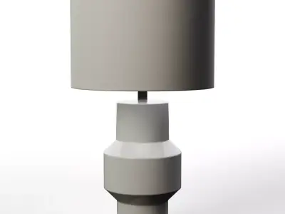 Montclare White Table Lamp Low-poly 3D model