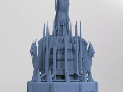 Medieval Lion Tower Grand 2 3D model