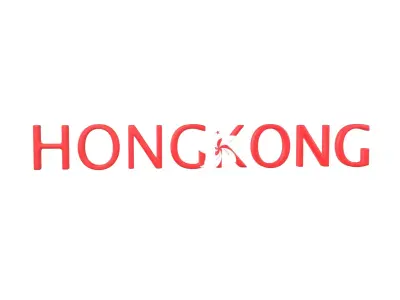 Hong Kong Name Text v1 001 Low-poly 3D model