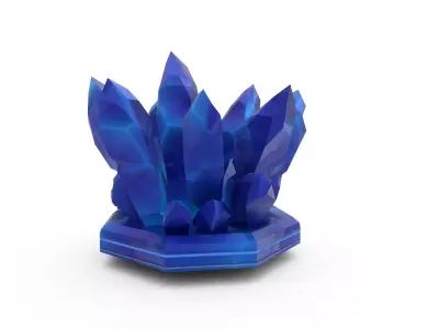 Crystal Low-poly Sci-Fi  Low-poly 3D model