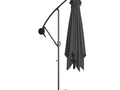 Kesser Parasol Rectangular Led Solar 3D model