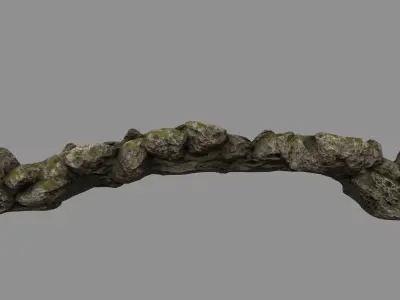 old bridge 01 Low-poly 3D model