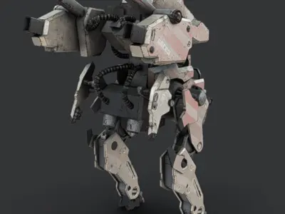 Mech 12 - Read Description Low-poly 3D model