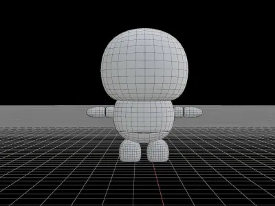 Mono - Cute Robot character Low-poly 3D model